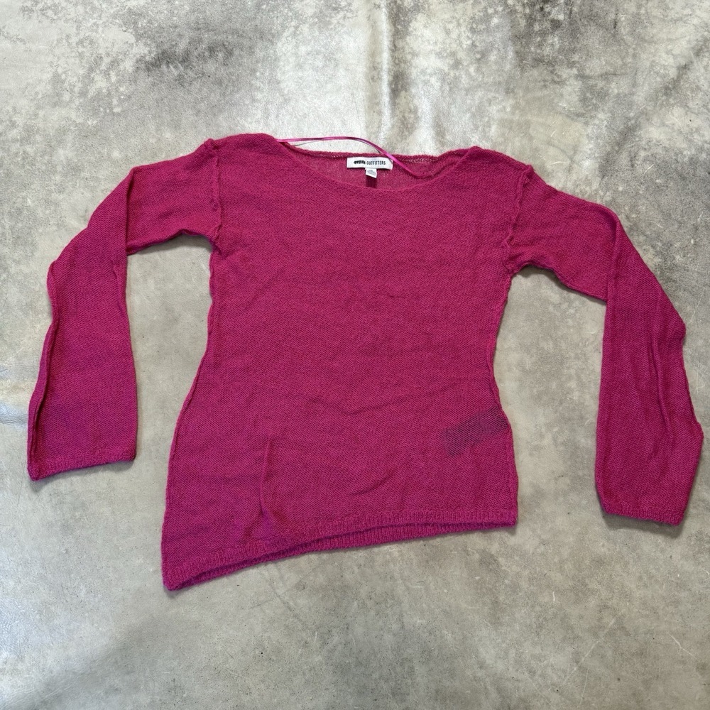 Urban Outfitters Sweater Womens Size Medium Pink Cozy Cropped Lightweight